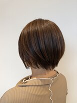 ロッカ(ROCCA)&nbsp;丸みショートボブ×艶ブラウン×髪質改善