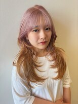 ボーイミーツガール(boy meets girl) レイヤーカット+ピンクdesign