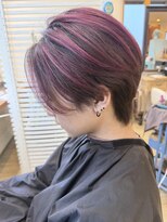 ヘアーデザイン アコースティック(Hair Design ACOUSTIC)&nbsp;ワインレッド/バレイヤージュ