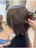 シフォングレージュ×インナーカラー
