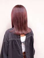 トップヘアー 玉島店(TOP HAIR)&nbsp;《TOPHAIR 玉島店/ ベリー》切りっぱなしロブ×カシスグレープ
