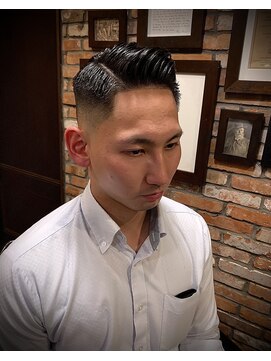 ヒロギンザ 名古屋本店(HIRO GINZA) ビジネスマン七三フェード Style