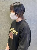 ウルフカット×インナーカラー