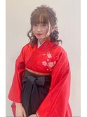 卒業式袴着付け&ヘアセット