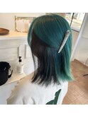 サワーグリーン×ブラック
