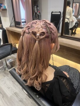ヘアセット アリエス 新宿駅前店(aries) あみかちゅハートハーフツイン
