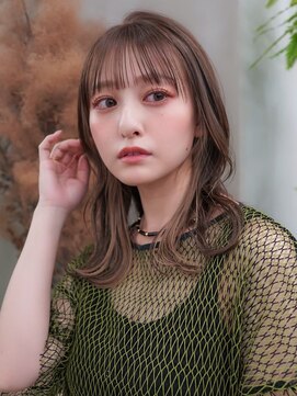 ギークス(GEEKS) 【GEEKS渋谷】顔周りレイヤー/ショコラベージュ/ウルフ/冬カラー