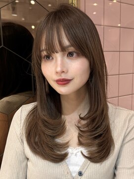 ルームバイシー 新宿(Loom. by Sea) ○韓国レイヤー×フェミニンロング×メルティーカラー