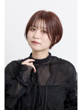 ミチオ ノザワ ヘアサロン ギンザ(Michio Nozawa HAIR SALON Ginza) 30代40代小顔カットショートボブ丸ブラウングレージュ