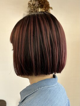 リベストバイジェービー 稲毛(li best. byjb) ホワイトグレージュ/チェリーブラウン/ミニウルフ[稲毛/稲毛駅]