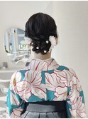 袴着付け/卒業式着付け/袴ヘアセット/袴ヘアアレンジ/卒業式ヘア