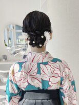 袴着付け/卒業式着付け/袴ヘアセット/袴ヘアアレンジ/卒業式ヘア