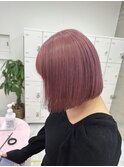 【RIKU指名限定】ボブカット+コーラルピンク