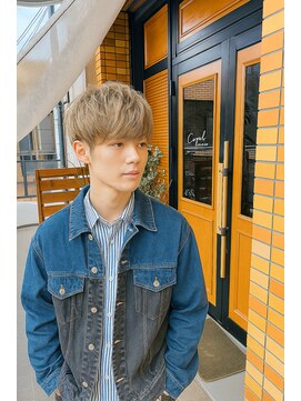 コポル(Copol) メンズハイトーンショート×ミルクティーベージュ