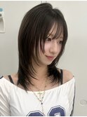ハッシュカット/ミディアムレイヤー/髪質改善/シャギー/渋谷