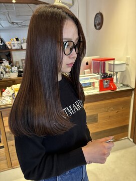 エアージーモ 小倉店(Fate design Air G mo) 美髪レイヤーダークブラウン