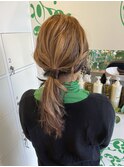 ３月　デイリー　まとめ髪