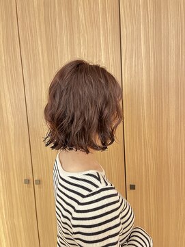 クラッチ 梅田茶屋町店(CLUTCH) 根本ボリュームアップ！高めからのコテ巻き風ボブパーマstyle