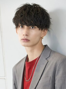 エイド 本店(aid) 無造作マッシュショートツイストスパイラルパーマ