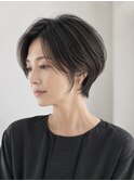 40代50代/黒髪/大人ショート