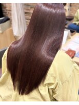 グレースバイハピネス(grace by happiness) カシスブラウン×ロングレイヤーダークパープル
