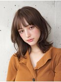 ピンクベージュ/アンブレラカラー/クールショート/前髪/表参道