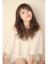 【ARISE 都立大学】斜めバング　愛されカールロング