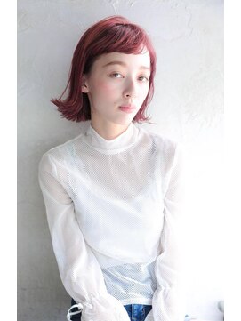 ヘアメイク シュシュ(Hair make chou chou) 外ハネボブ×アシメバング【chou-chou 北林夏実】