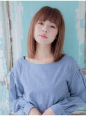 ナチュラルストレートなセミディ