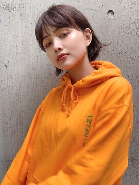 アイティー バイ アルバム 浦和店(IT by ALBUM) シンプルボブ_ココアブラウンフリンジウェーブブ_47227