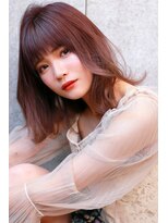 ラフィス ヘアー コタ 明石店(La fith hair cota) 【La fith】 ピンクベージュ×ミディアム