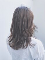 ブーケ(bouquet) ミルクティーベージュダブルカラーインナーカラー韓国20代前髪
