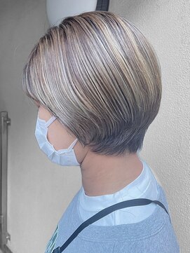 ヘアーメイクオズ(hair make O/S) #ハイライトカラー #ミルクティーベージュ