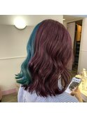 ☆個性派ツートンカラー、エメラルドグリーン、カシスカラー☆