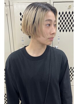 コス(kos) 大人かわいい/前下がりボブ/デザインカラー/ ツートンカラー