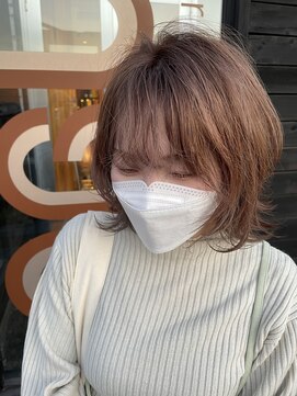 ヘアラウンジ アングゥ(hair lounge ungu) ベージュウルフ