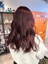 コワファーストナガサキシャンプーボーイ(COIFF1RST NAGASAKI SHAMPOO BOY)&nbsp;ブリーチ1回 カシスピンク