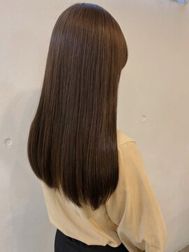 ポーチバイハニー オモテサンドウ(PORCH by HONEY omotesando) 大人可愛い20代30代40代ツヤ髪ストレート×シアーベージュ