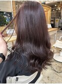 ブリーチなしで叶うピンクベージュ