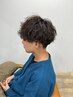  ［話題沸騰！！］メンズカット+ツイストスパイラルパーマ￥11700