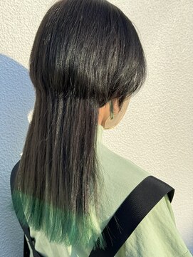 トップスタイル シズオカ(TopStyle SHIZUOKA) ワンレンウルフ/裾グリーン