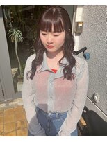 マメ(mame)&nbsp;セミロング/ワイドバング/ウエーブ