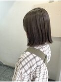 きりっぱなしボブ カーキグレージュ 赤み消し【miku】