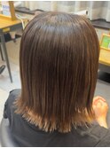 髪質改善/美髪ミディアム/透明感/ミルクティーアッシュブラウン