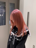 フレームプラス なんば駅前店(FRAME+)&nbsp;ペールピンク×姫カット