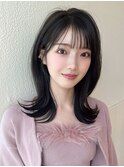 ☆小顔ワンカールレイヤーカットデジタルパーマくびれヘア