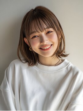 プレビア 上尾店(PREVIA) ホワイトグレージュ/デジタルパーマ/チェリーブラウン/上尾