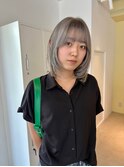 20代30代40代 シルバーグレージュ/ハイライトカラー/夏