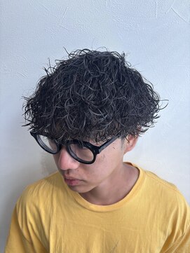 グラフ 立川(Graph.) 波巻きパーママッシュツーブロックメンズ