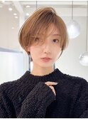 黒髪カタログ/ショート/オリーブグレー/小顔に見せるヘア☆130